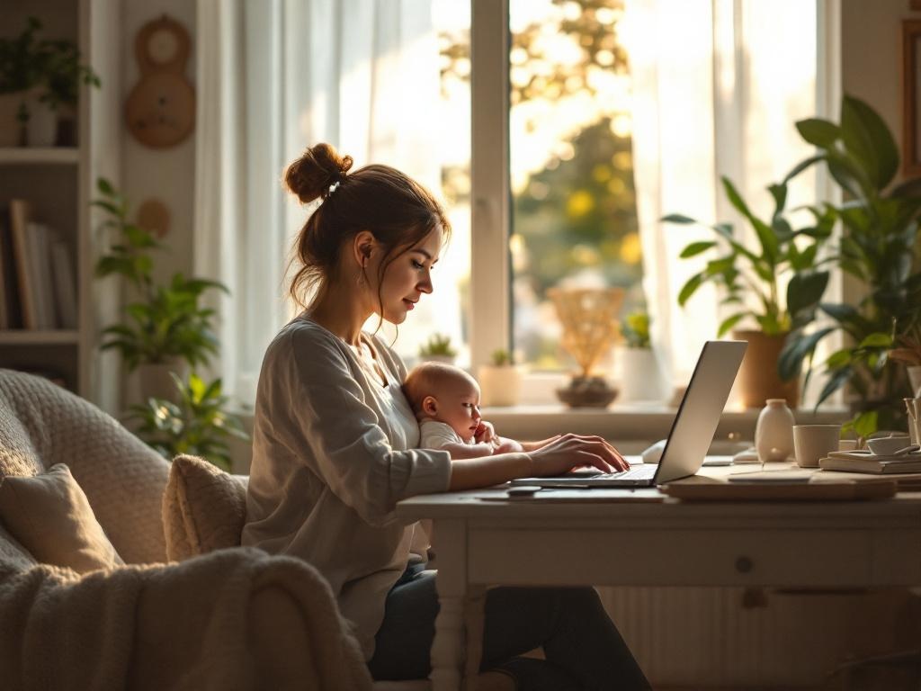 Consejos prácticos para teletrabajar con un bebé en casa